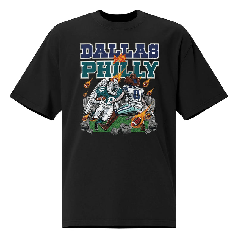 Cowboys vs Eagles "Rivalry" Black T-Shirt