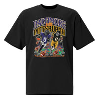 Baltimore vs Pittsburgh "Rivalry" Black T-Shirt