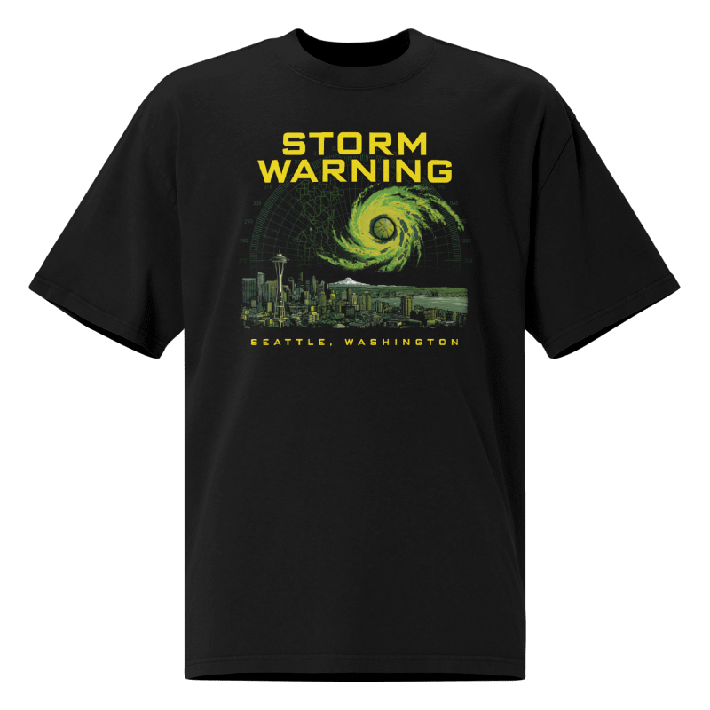 Seattle City "Storm" Black T-Shirt